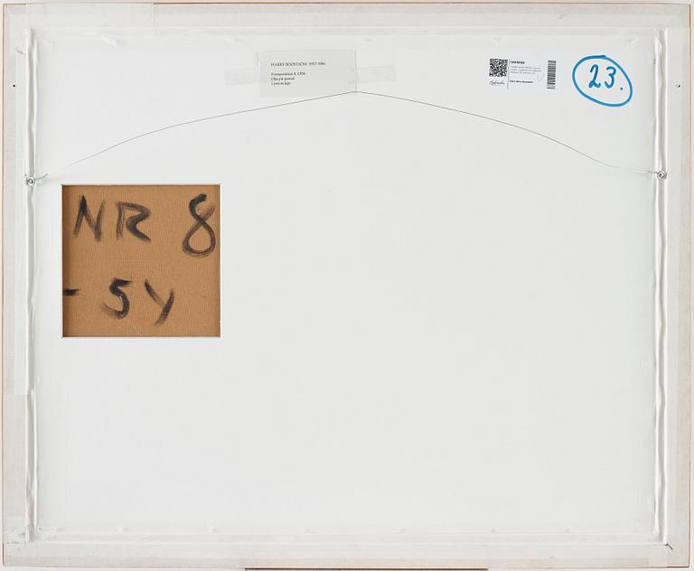 HARRY BOOSTRÖM, oil on panel, signed and dated -54 on verso.