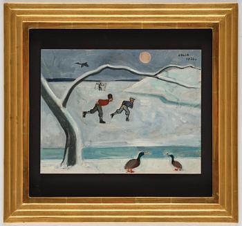 Einar Jolin, Ice skaters at Djurgårdsbrunn.