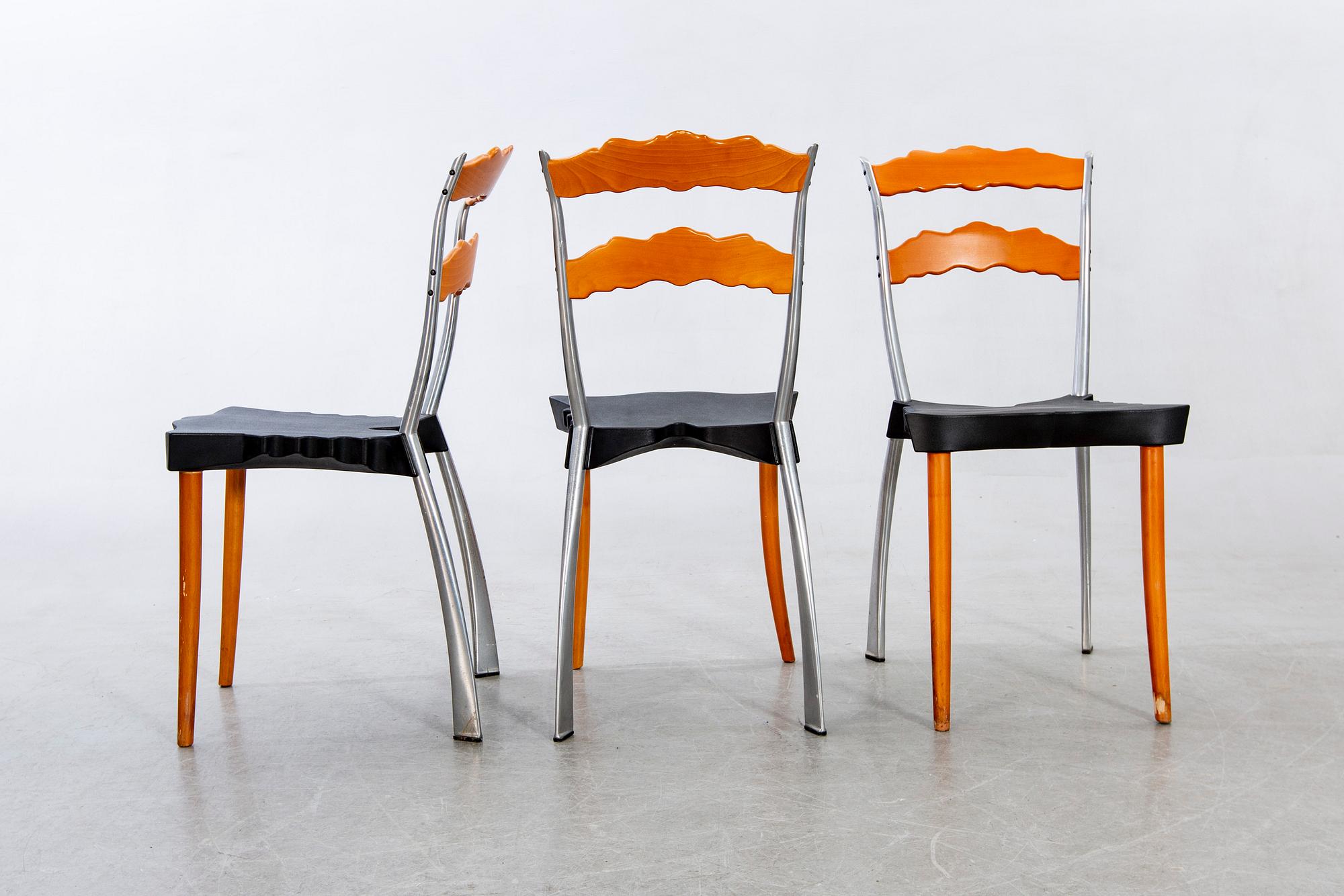 Borek Sipek, 6 "Sedlak" chairs for Vitra, post 1992.