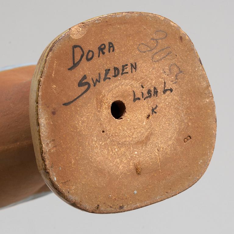 LISA LARSON, a 'Dora' stoneware figurine, from ABC-Flickorna, Gustavsberg.