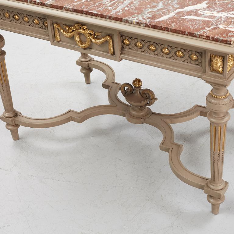 A Louis XVI-style table de milieu, first part of the 20th century.