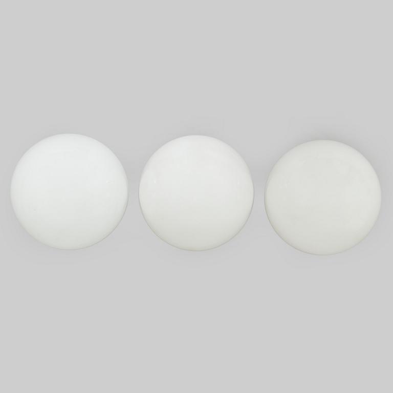 Paavo Tynell, a set of three 1930s ceiling lamps '2008' for Taito Oy.
