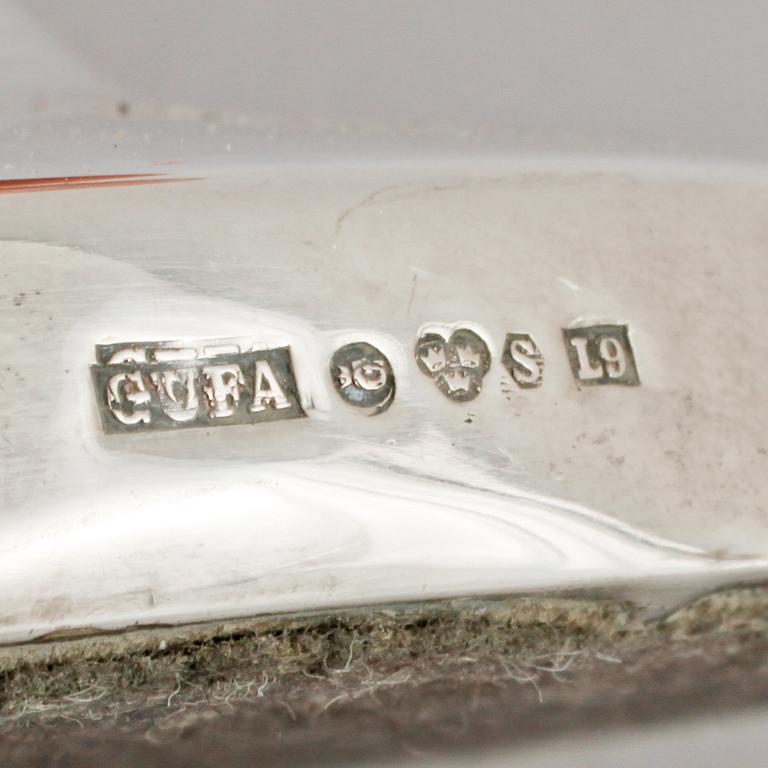 LJUSSTAKAR, ett par, silver, Gundefeldt & Falk , Göteborg, 1961.
