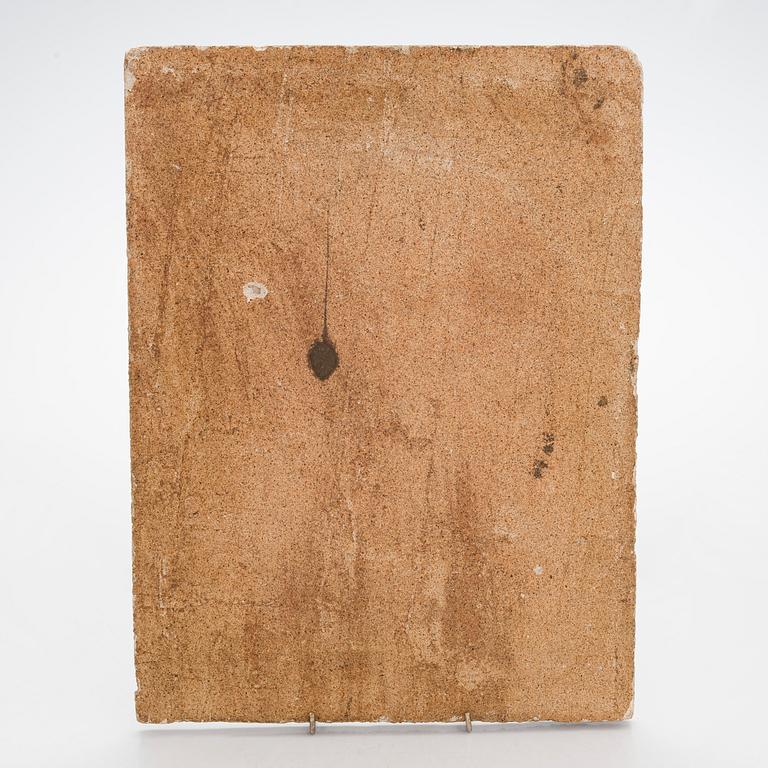 Birger Kaipiainen, reliefi, kivitavaraa, signeerattu Birger Kaipiainen 1942 Arabia.