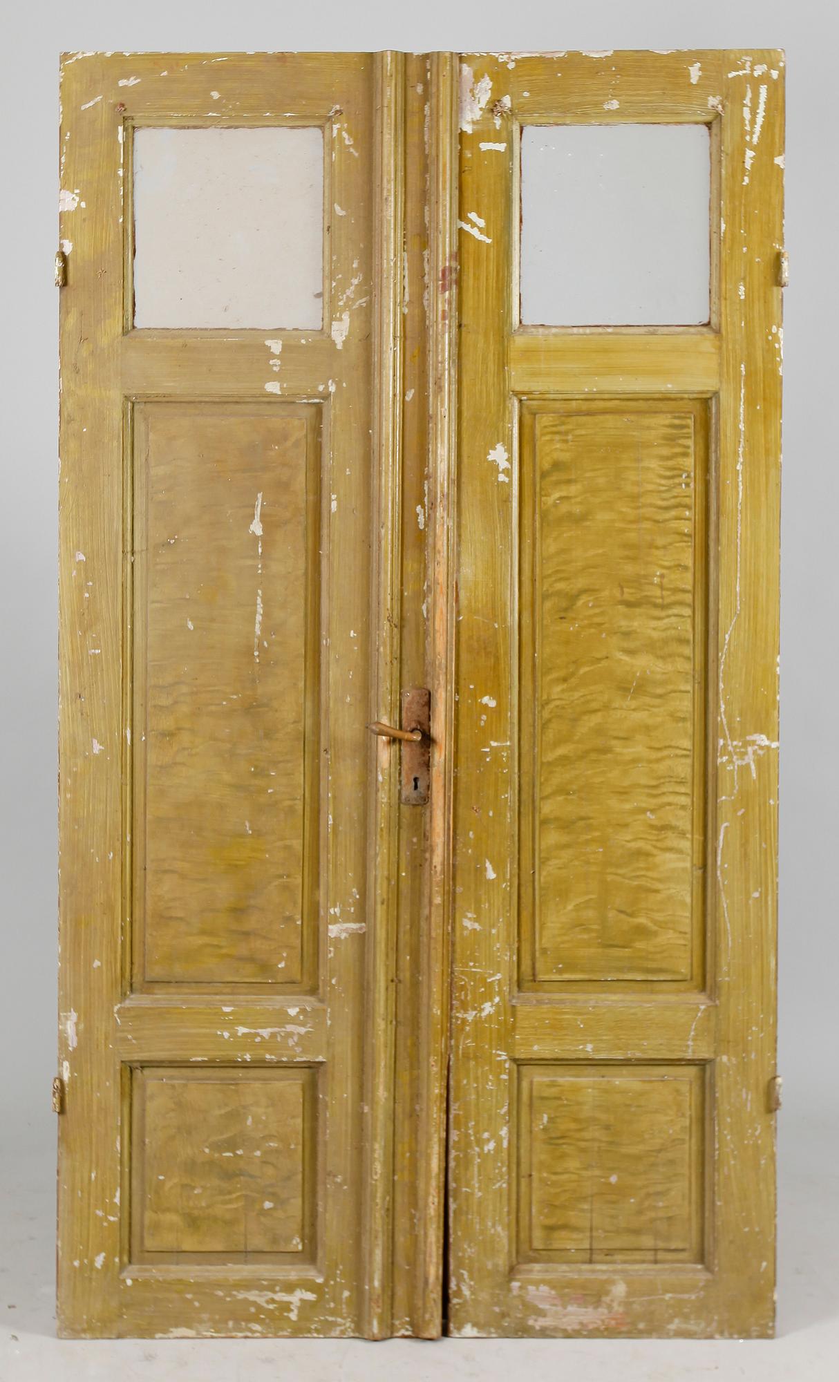 DÖRRAR, 1 par, sekelskiftet 1900.