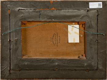 OKÄND KONSTNÄR, olja på duk, England, 1800-tal, otydligt signerad.