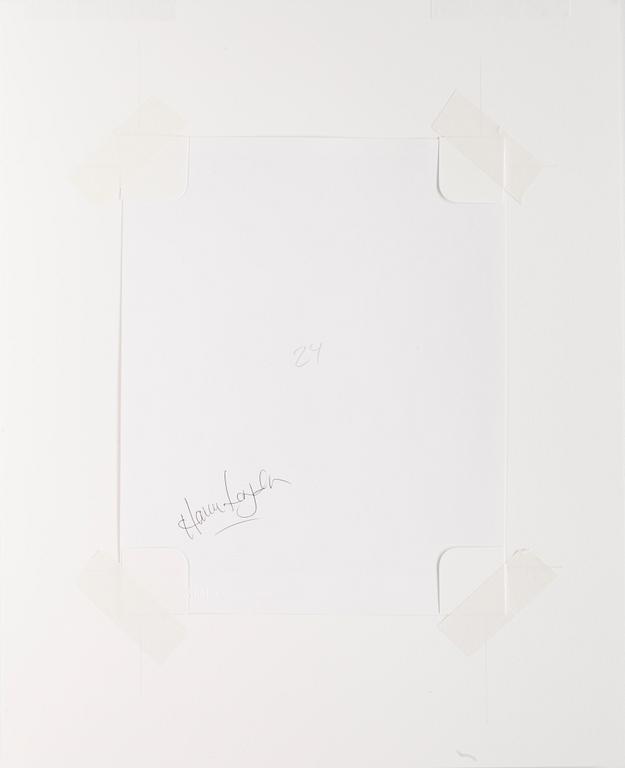 HARRY LANGDON, efter, fotografi, stämpelsign samt bär sign á tergo.