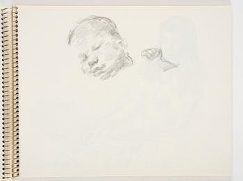 Lotte Laserstein, Sketchbook with approximately 42 drawings, of which 1 is signed.