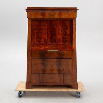 A Swedish Empire mahogany secretaire, Stockholm, first part of the 19th century.