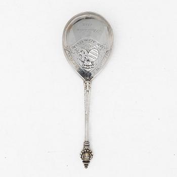 A Danish silver spoon, second half of the 19th Century.