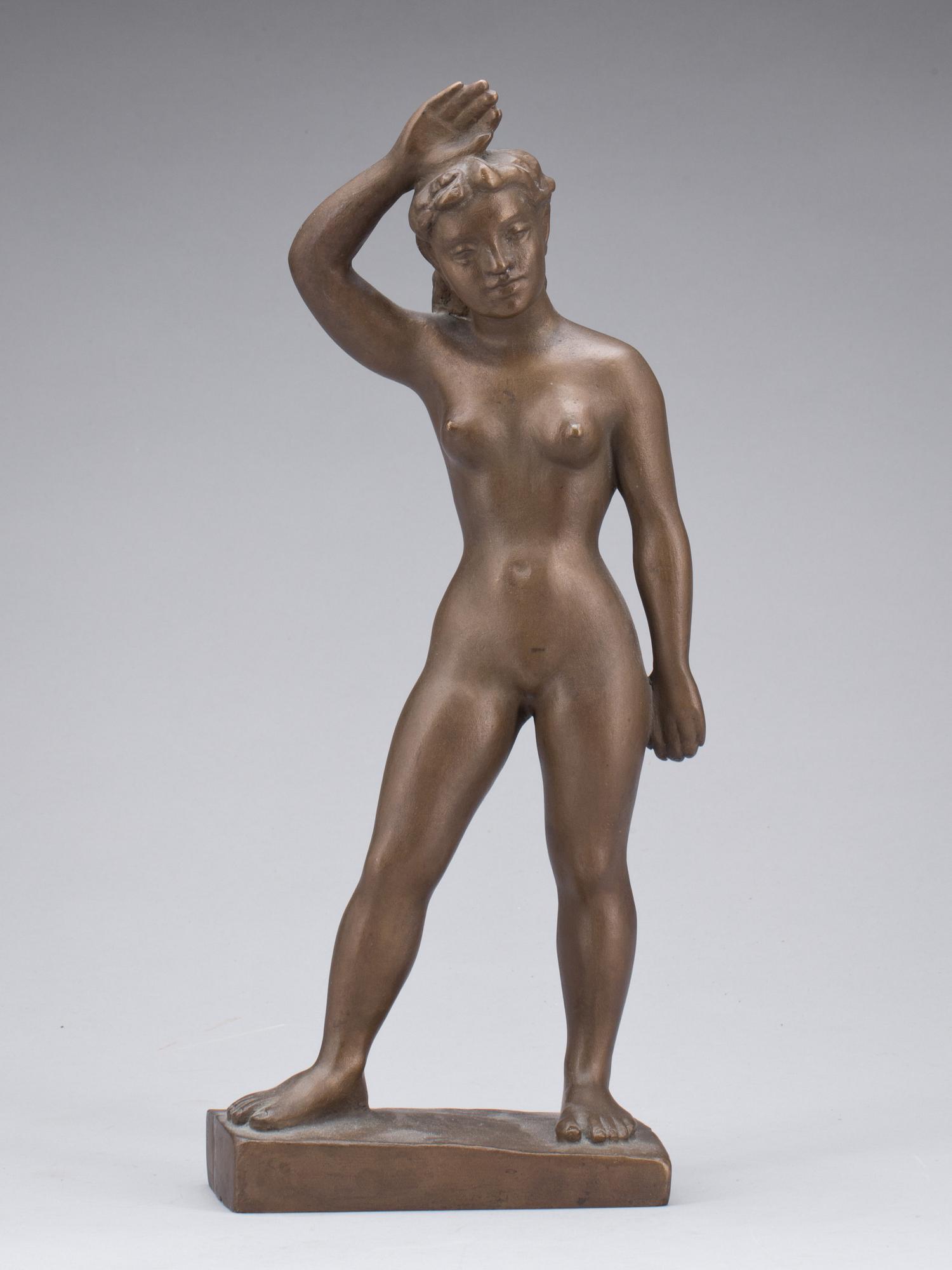 ARVID KÄLLSTRÖM, skulptur, brons, signerad o daterad 1954.