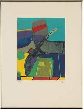 Maurice Estève, lithograph in colours, signed 15/75.