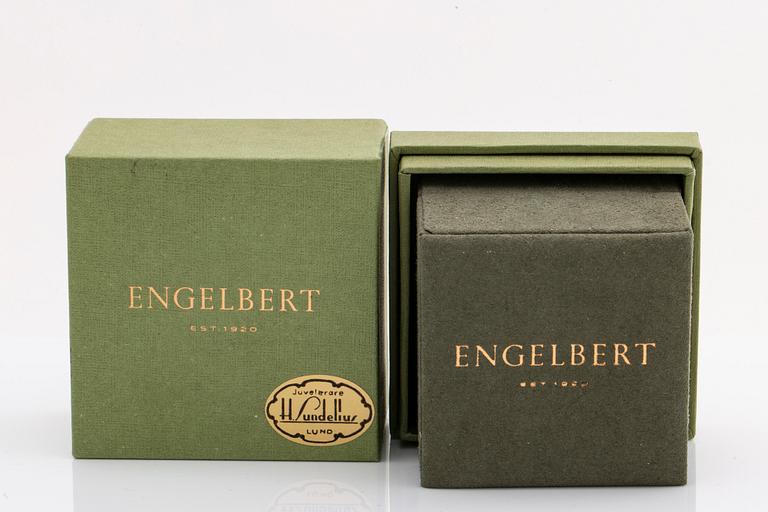 ENGELBERT ring 18K guld, Absolutely slim knot, 6,2 g, original etui och ask.