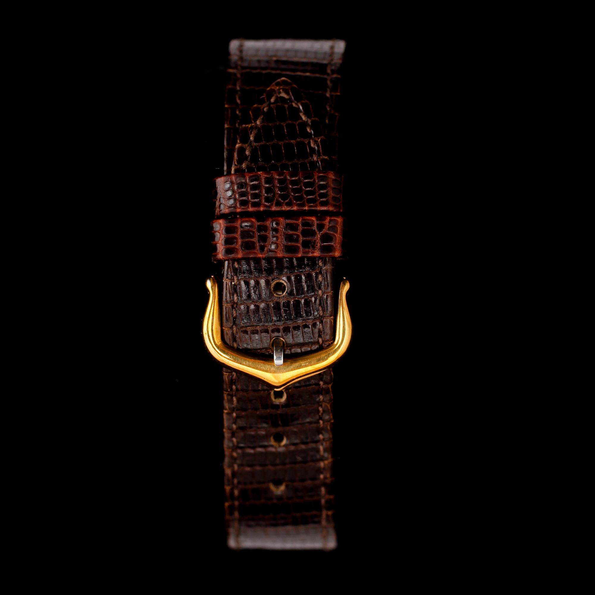 ARMBANDSUR, förgyllt silver, les must de Cartier, 1980-tal.