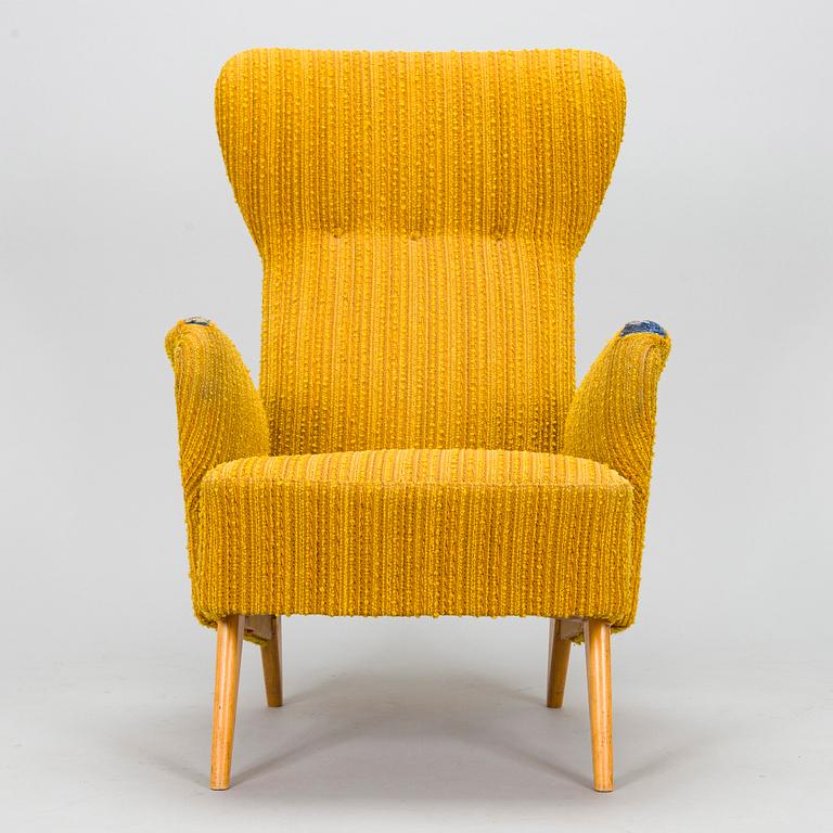 Carl Gustaf Hiort af Ornäs, fåtölj, Hiort Tuote Puunveisto, 1940-tal.