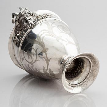 A pair of Swedish 18th century silver wine coolers, marks of Pehr Zethelius, Stockholm 1793.