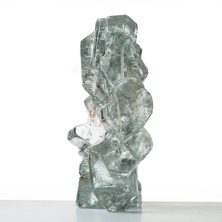 Edvin Öhrström, a "Korona" cast glass sculpture, Lindshammar, Sweden 1960's.