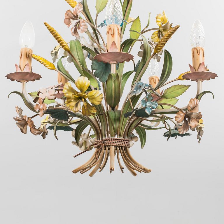 AN ITALIAN CEILING LAMP, second half of the 20th century.