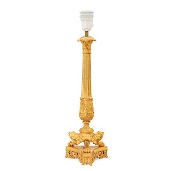 A French Empire early 19th century table lamp.