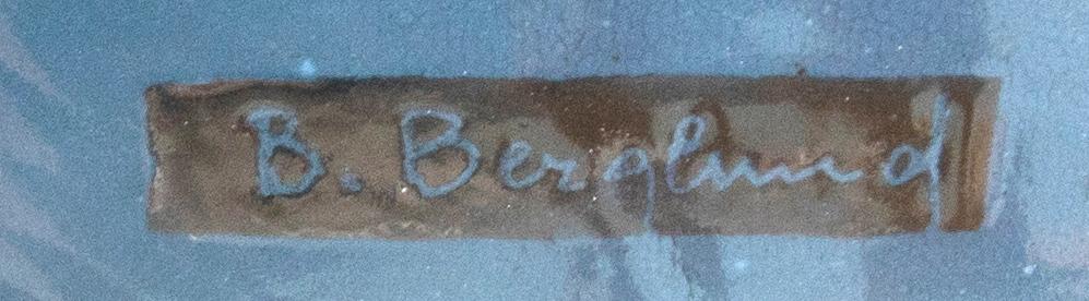 Bengt Berglund, enamel signed Gustavsberg.