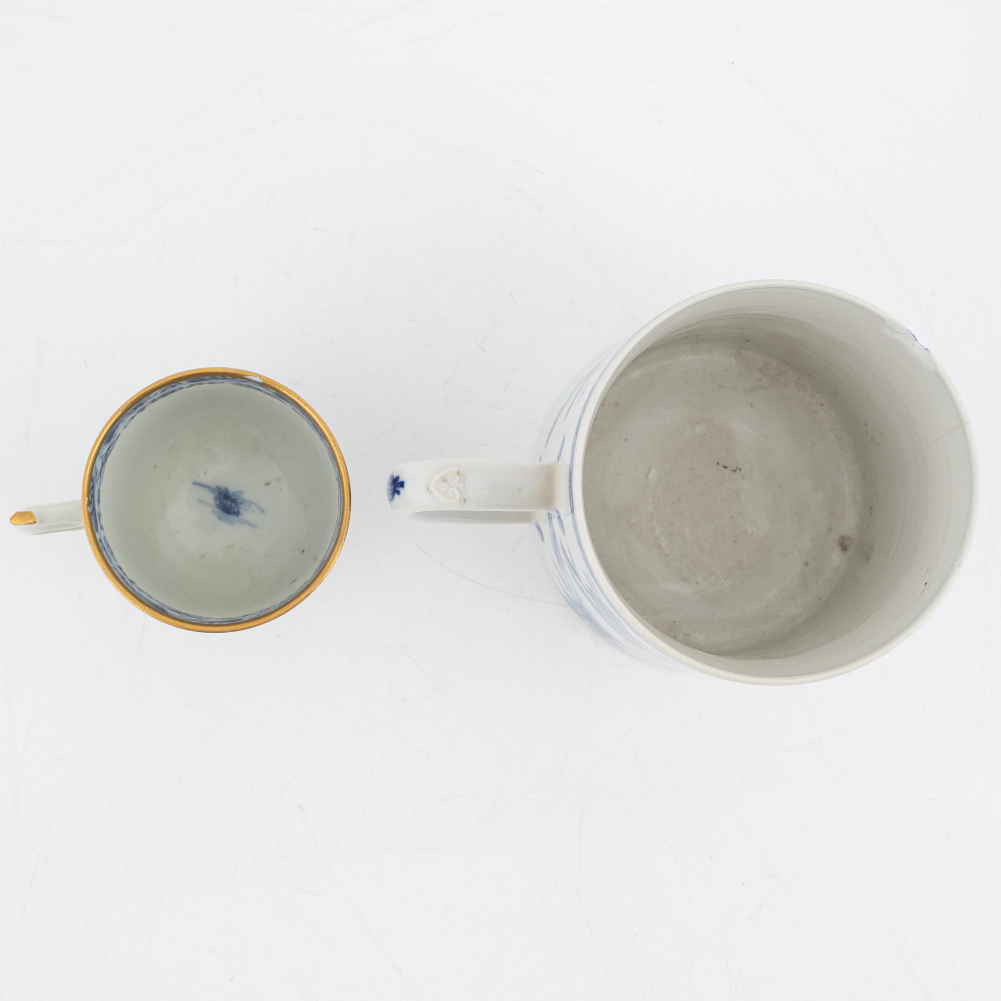 Seven pieces of porcelain, China, 18th-20th century.