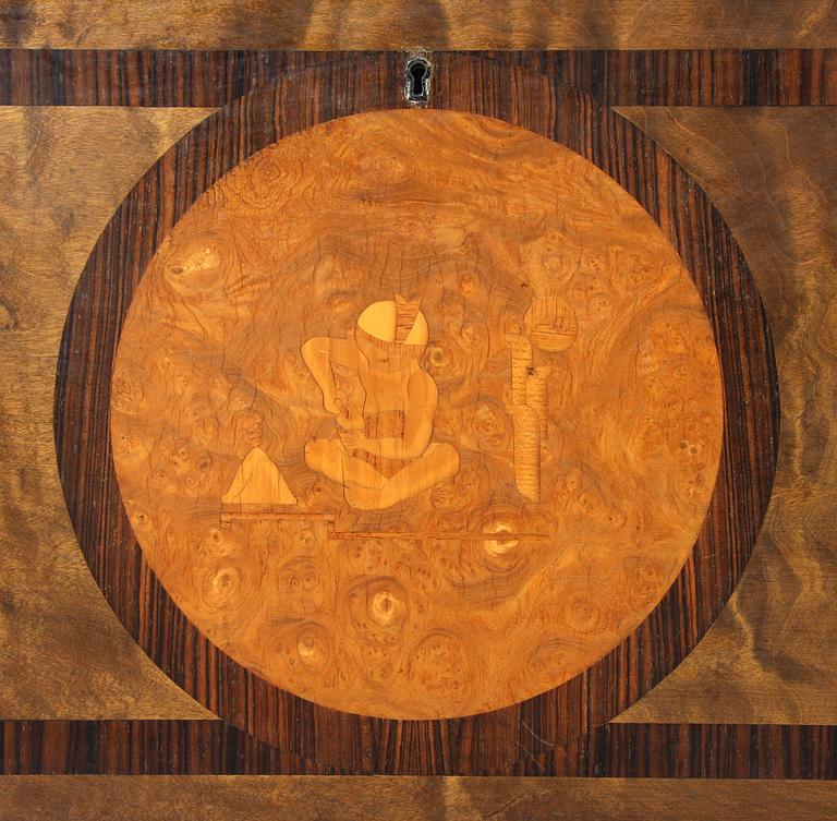 VITRINSKÅP, art deco, Georg Johansson, Göteborg, 1934, brickmärkt.