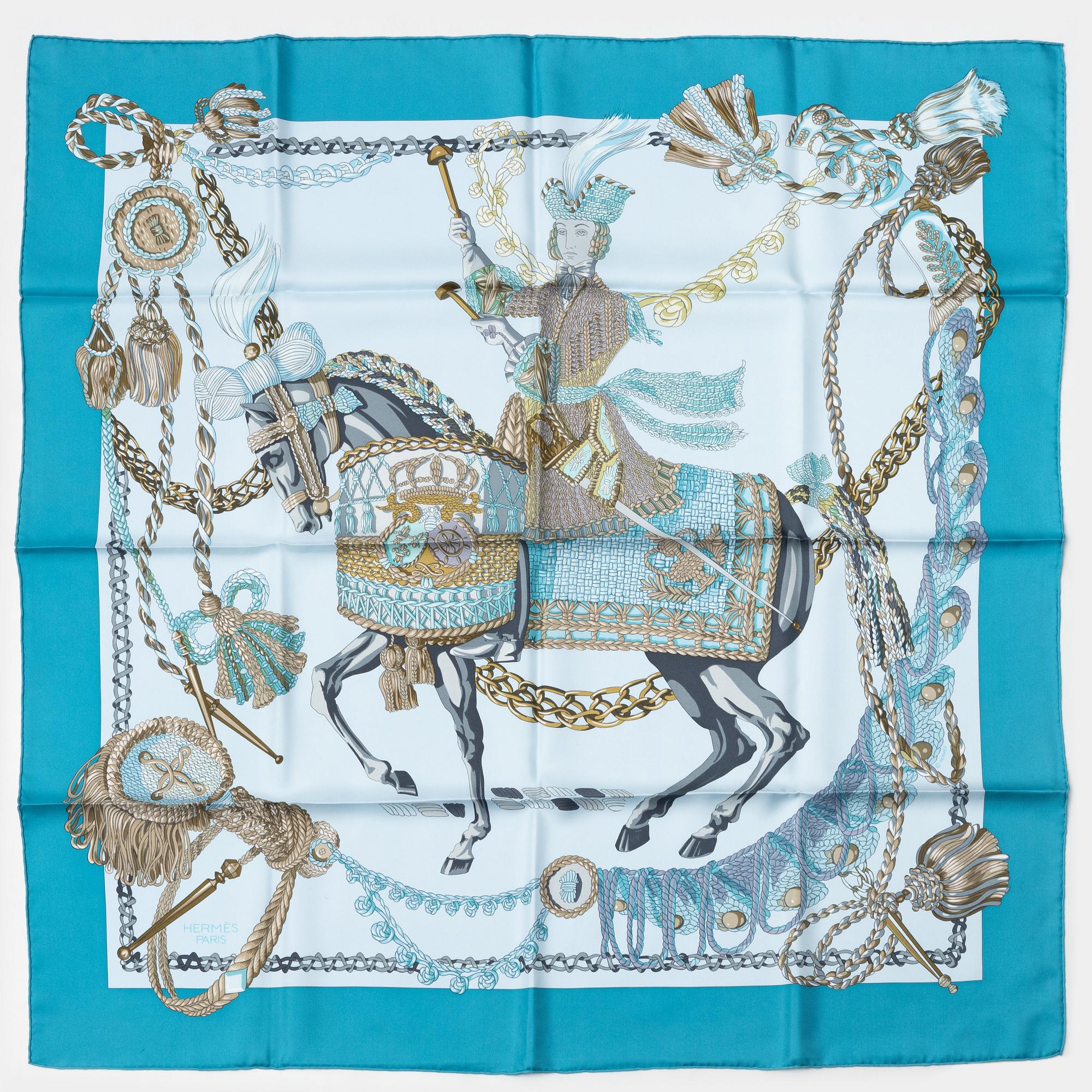 Hermès, scarf, "Le Timbalier".