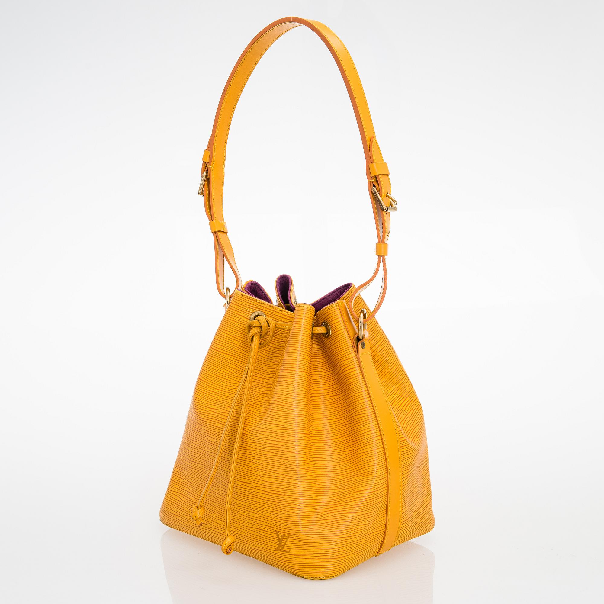 Louis Vuitton, a 'Epi Petit Noé' bag.