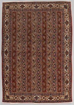 A semi-antique Qum rug, around 200 x 140 cm.