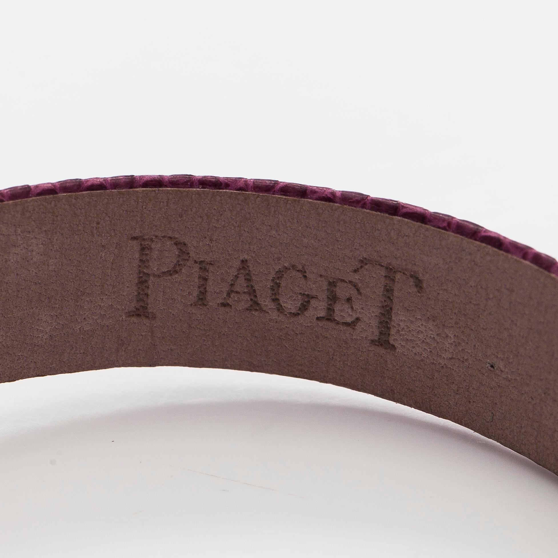 Piaget, wristwatch, Miss Protocole, 25 x 17,5 mm, 18K white gold, quartz, sapphire crystal.