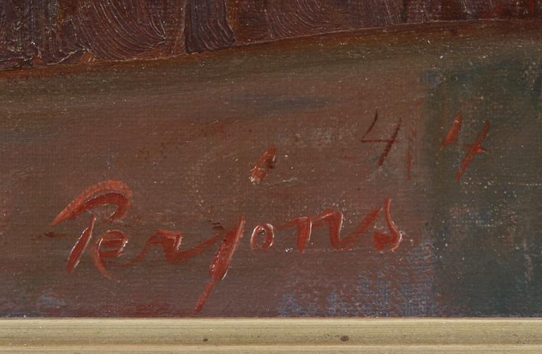 PER-HILDING PERJONS, olja på duk, sign o dat -44.