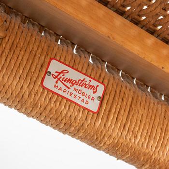Hans J. Wegner, five 'Spisestolen/CH-23", Ljungströms Möbler, Mariestad, 1960's/70's.