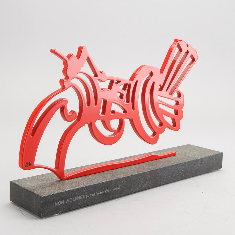 Carl-Fredrik Reuterswärd / The Non-Violence Project Foundation, sculpture signed and numbered 12/50.