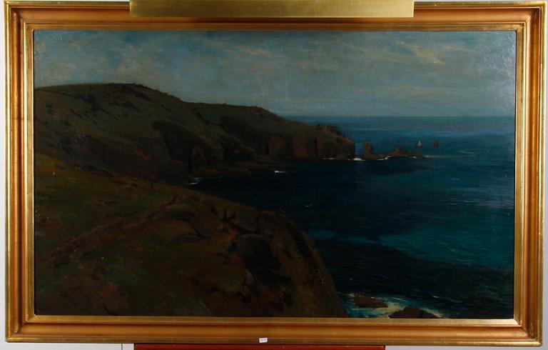 OKÄND KONSTNÄR, olja på duk, England, 1800-tal.