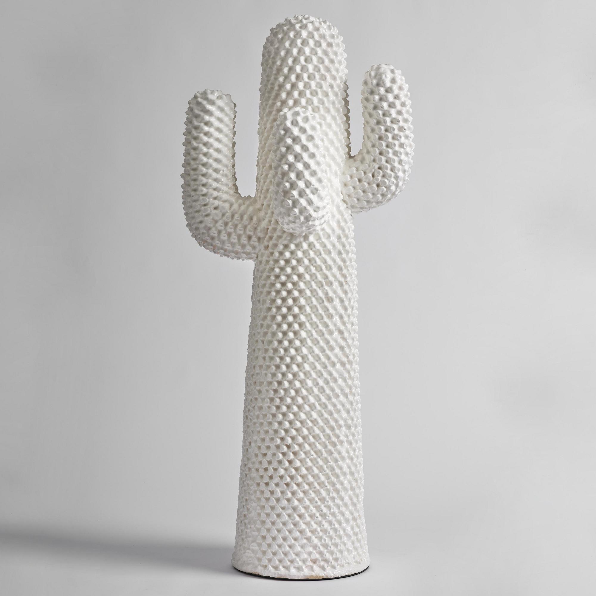 Guido Drocco & Franco Mello, a "Cactus" (Biancocactus) coat hanger/sculpture, ed. 96/250, Gufram, Italy, post 2018.