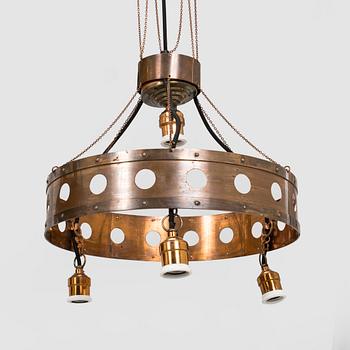 Frame for ceiling lamp, Konstsmideri Allan Helenius Ab, early 20th century.