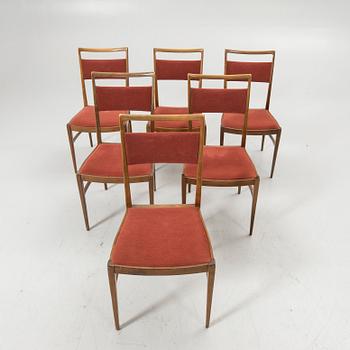 Dining chairs, 6, Denmark, 1950s/60s.