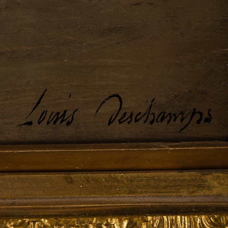 LOUIS DESCHAMPS, oil on canvas, signed Louis Deschamps.