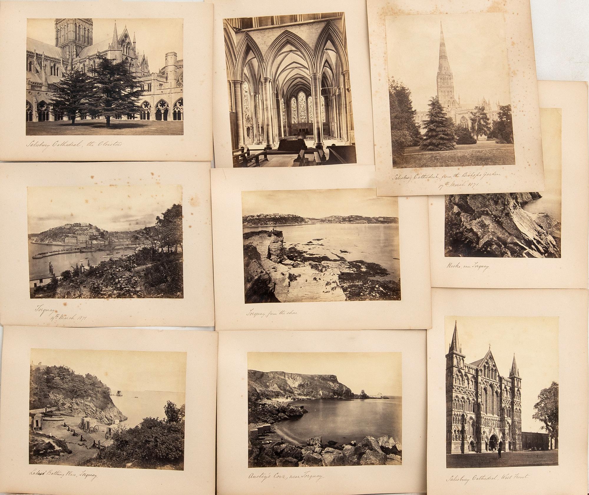 Photographs 9 pcs England late 19th century.