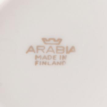 A 22(+1)-piece porcelain coffee set,  "Ruusu" (Rose), Anneli Qveflander & Ulla Procopé. In produktion 1957-1969.