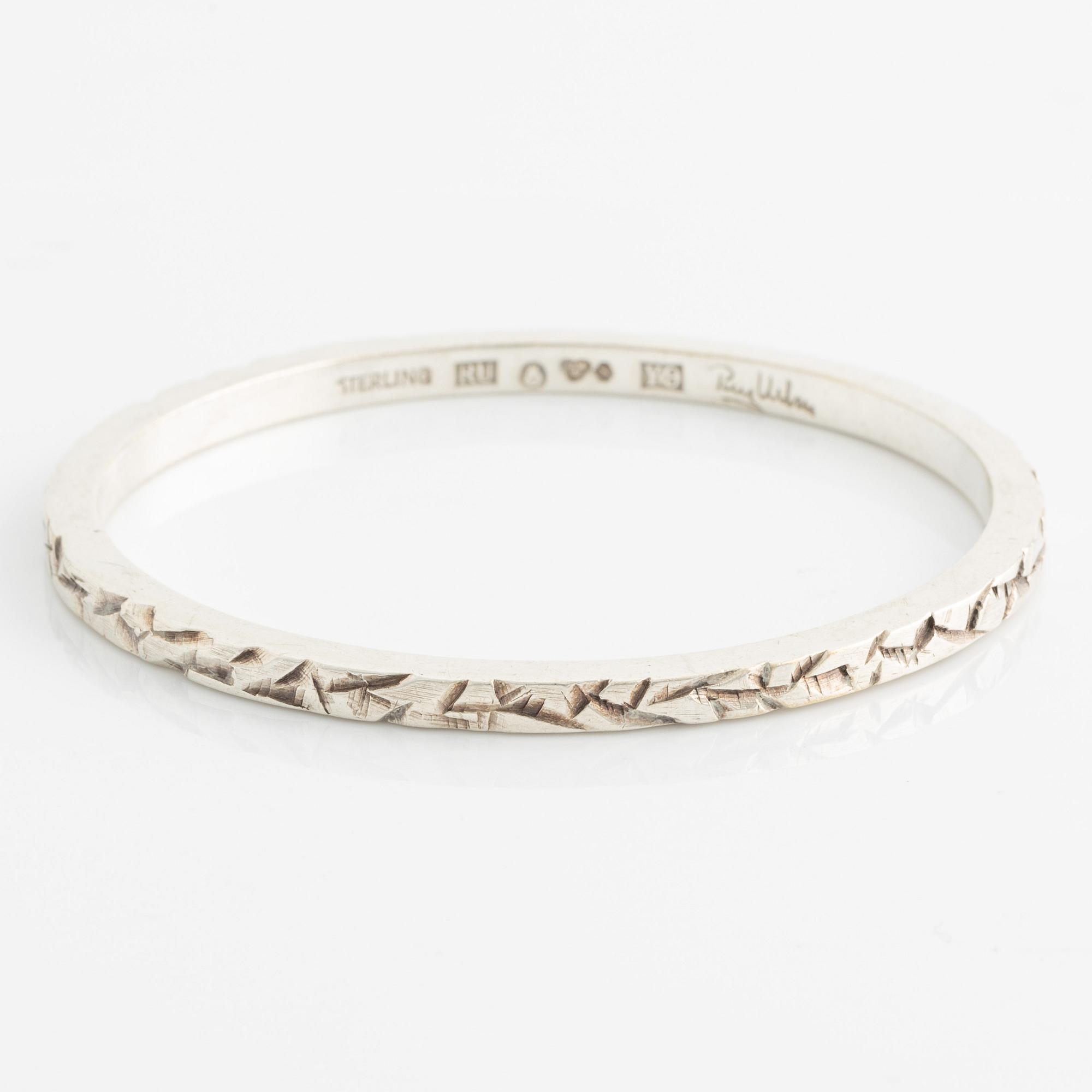 Rey Urban, ring and bracelet, silver.