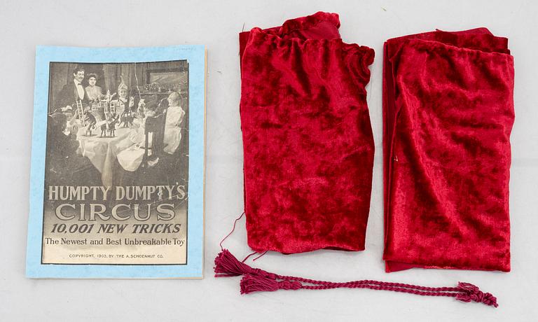 Humpty dumptys cirkus, The A. Schoenhut Company, Philadelphia, USA. Tidigt 1900-tal.