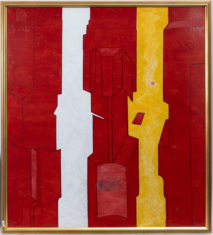 Göran Folcker, "Målning i rött 1960".