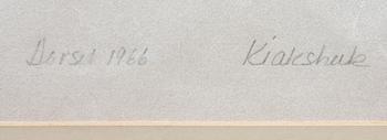KIAKSHUK, färglitografi, sign o numr 36/50. Dat 1966.