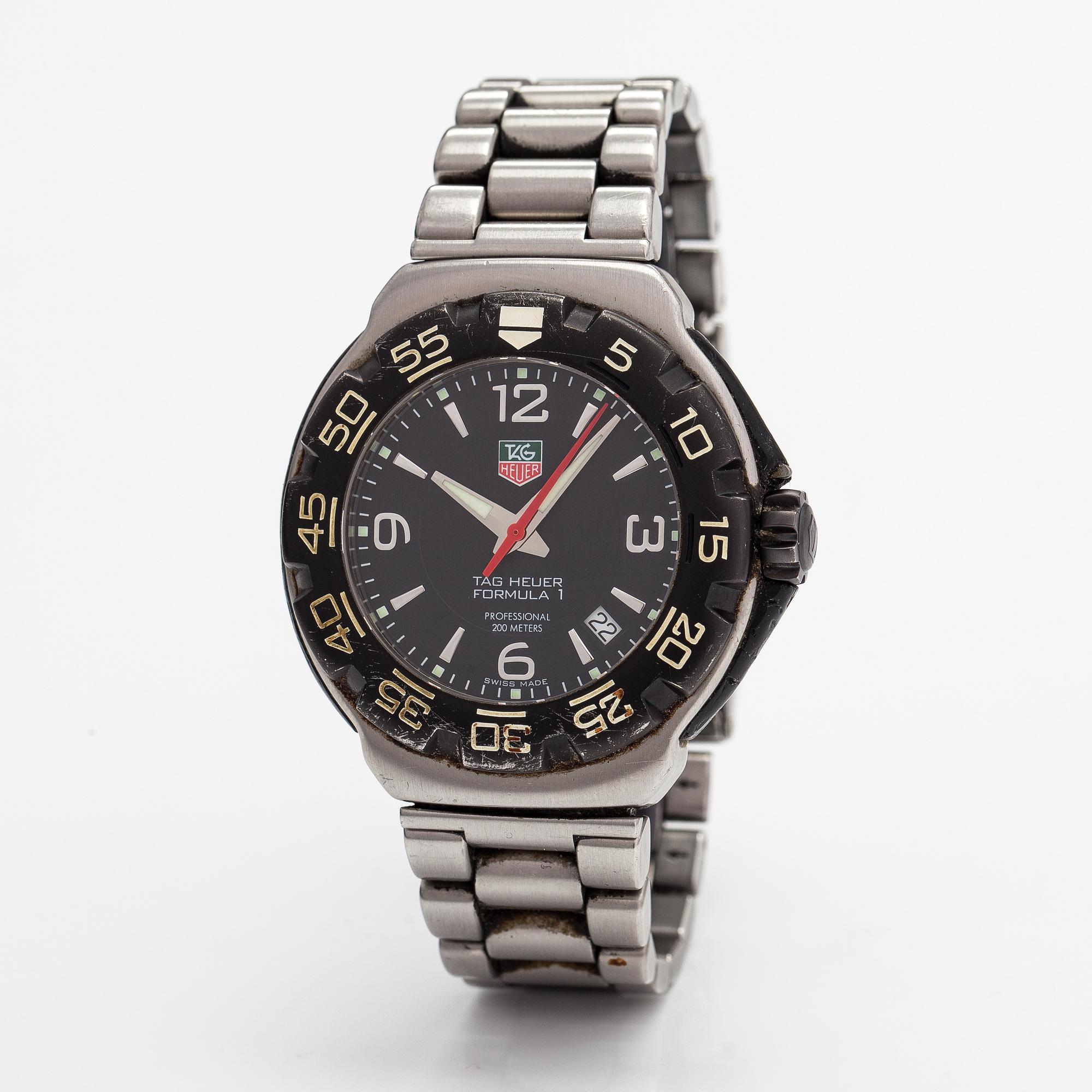 Tag Heuer Formula 1 200m wristwatch 42 mm. Bukowskis