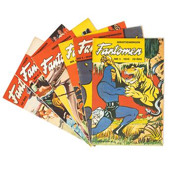 Comic books, “Fantomen”, Volume 1, 1950, nos. 2–7.