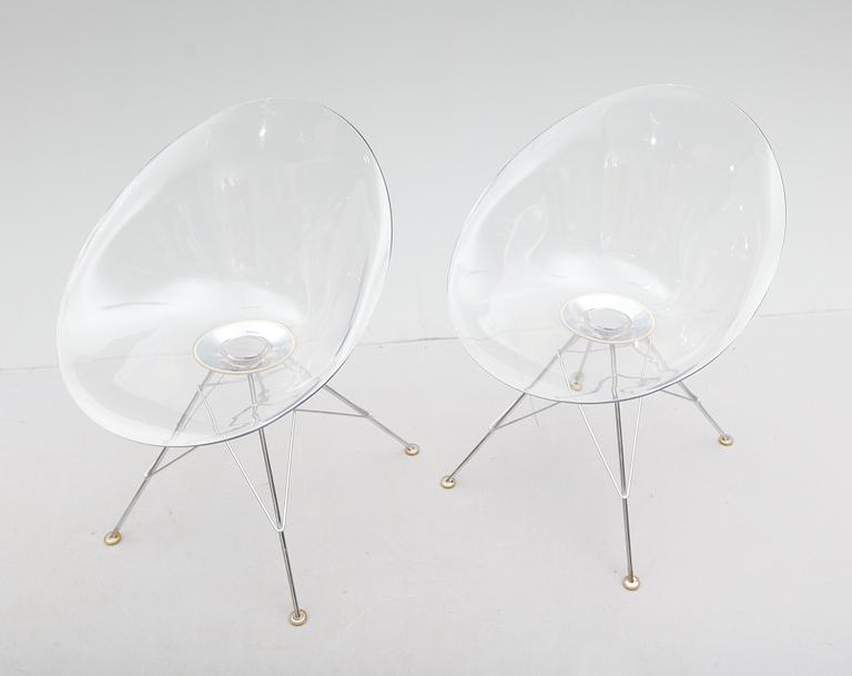 STOLAR, 1 par, "Eros", Philippe Starck för Kartell, Italien, 1900-/2000-tal.