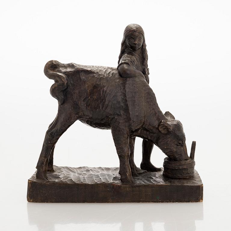 Elias Ilkka, Tyttö ja lehmä.