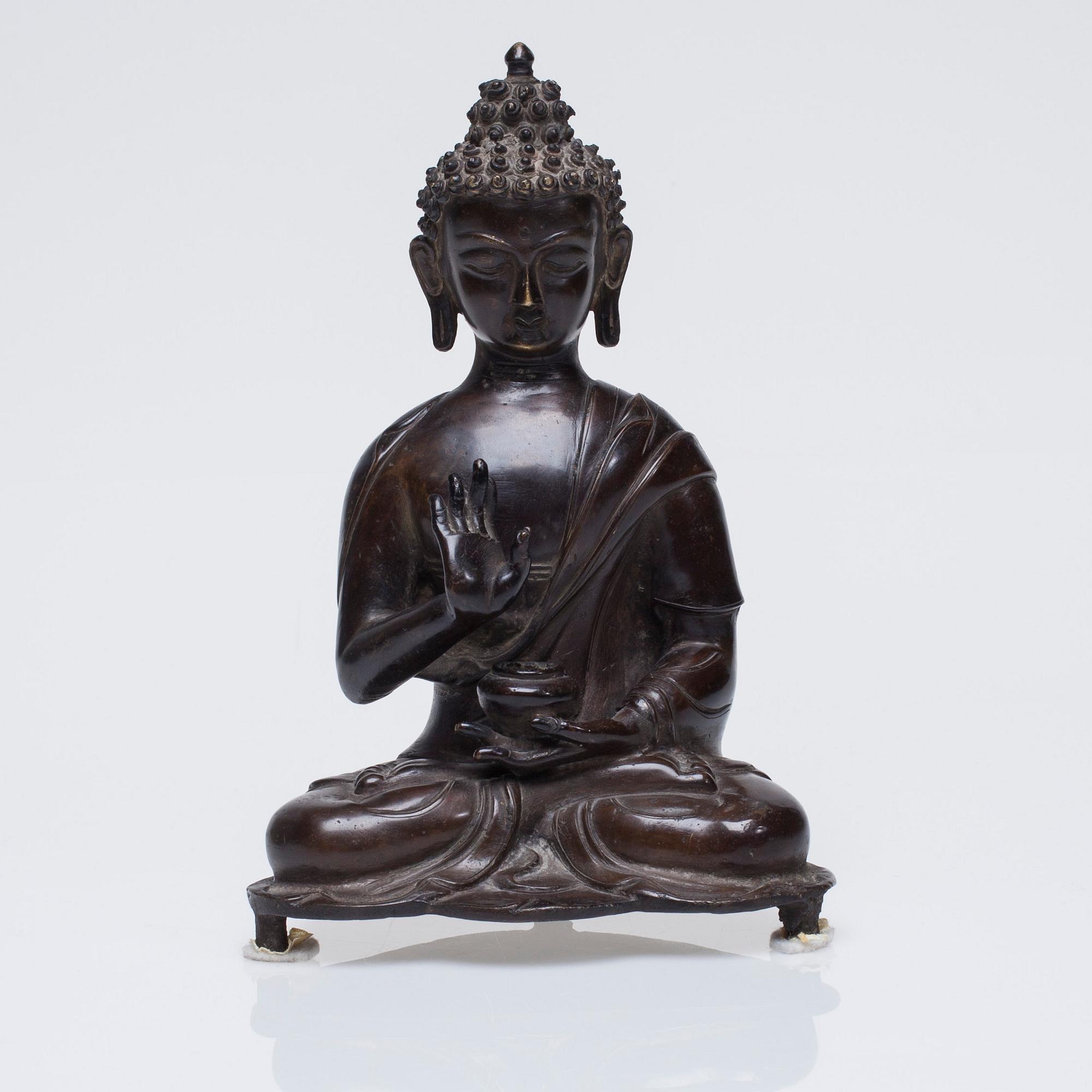 BUDDHA, brons, Kina, 1900-talets senare hälft.