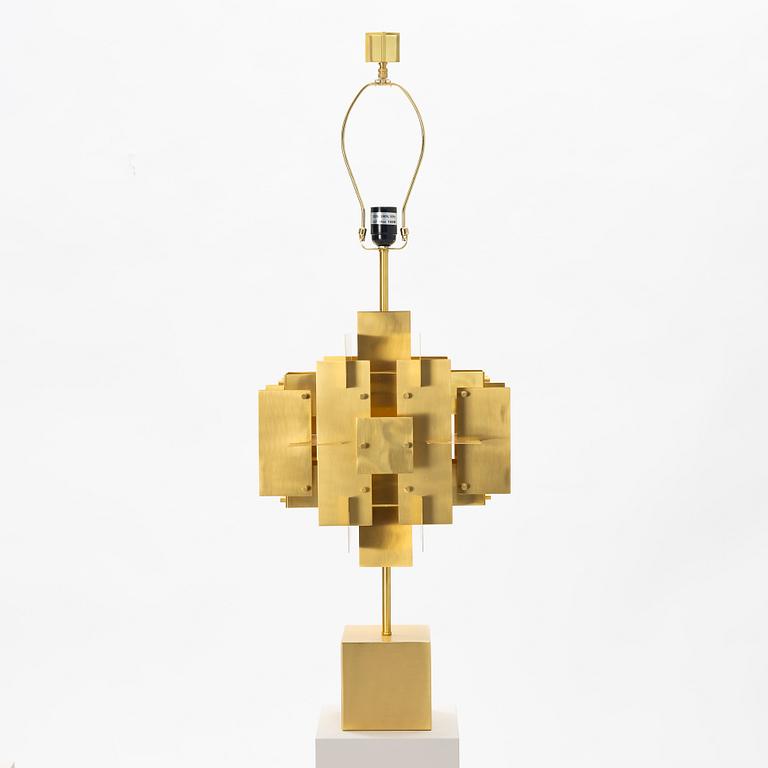 A 'Puzzle' brass table lamp, Jonathan Adler, England.